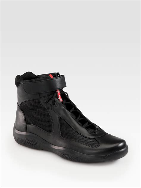 prada high top sneakers